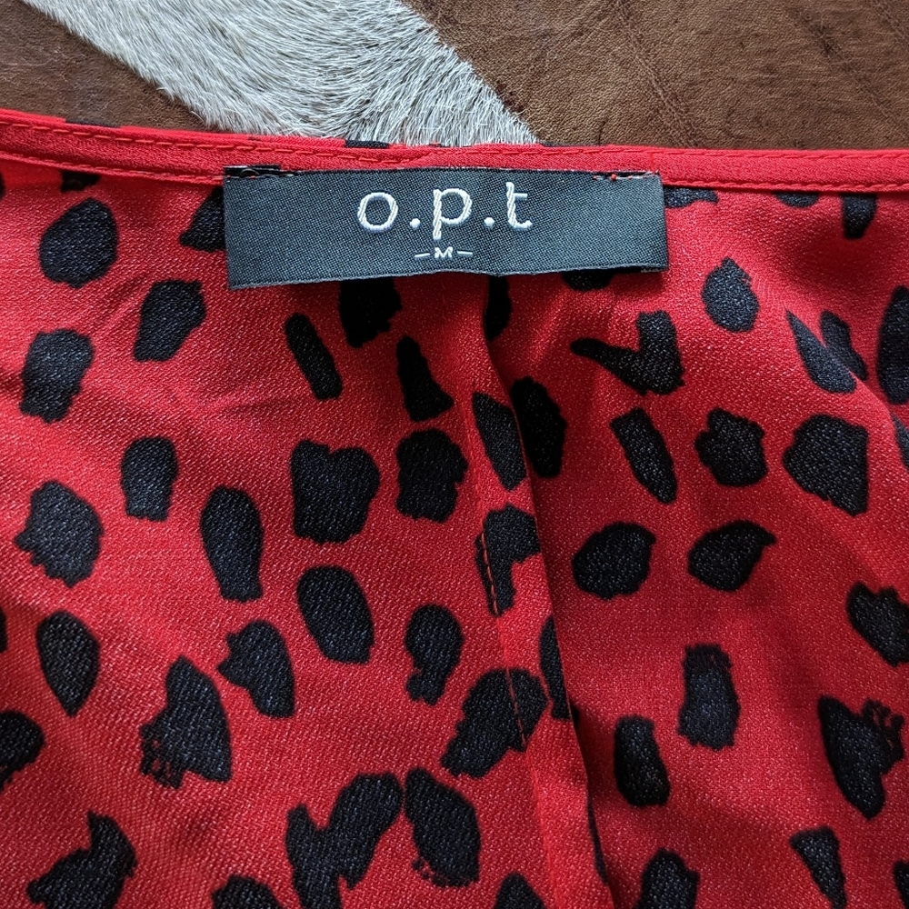 O.P.T. agatha spotted wrap dress M - Picture 10 of 10